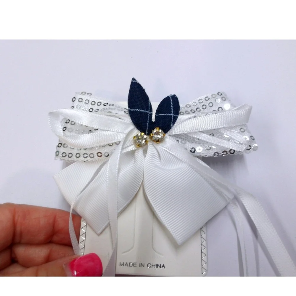 White Sequin Satin 4